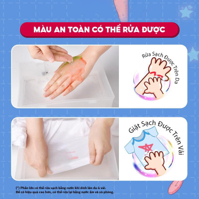 Hộp 12 Màu Nước Rửa Được - Nhân Vật Futy Akooland Thế Giới Học Cụ Thần Kỳ - Colokit SWP-C004/AK