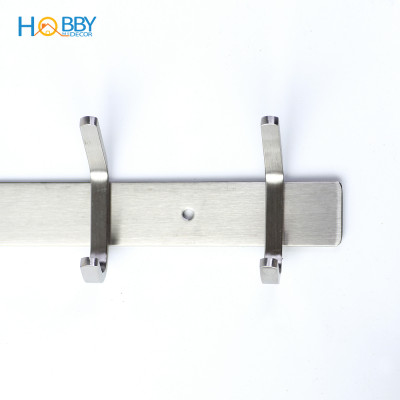 Thanh treo quần áo 8 chấu inox 304 mẫu khoan Hobby Home Decor 8TV137