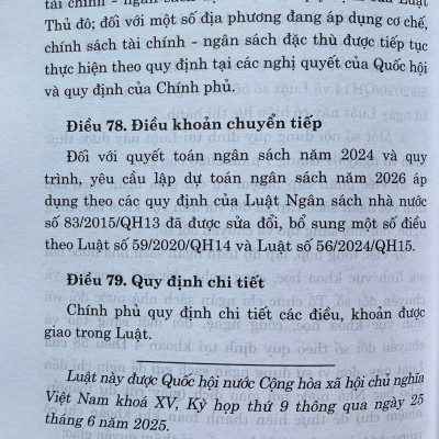 Luật Ngân Sách Nhà Nước Năm 2025