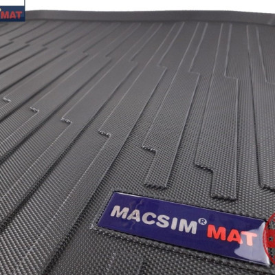 Thảm lót cốp xe ô tô Audi A3 2020 nhãn hiệu Macsim chất liệu TPV cao cấp màu đen