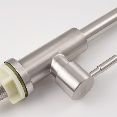 Vòi rửa chén lạnh Inox SUS 304 Eurolife EL-T017 (Trắng vàng)