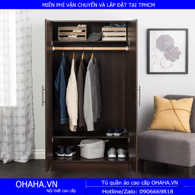Tủ Quần Áo Hiện Đại Hai Cánh Mở 01N - OHAHA