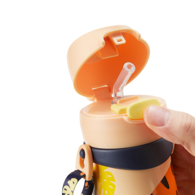 Bình uống nước Inox giữ nhiệt có ống hút và quai treo cho bé Tommee Tippee 350ml từ 18 tháng