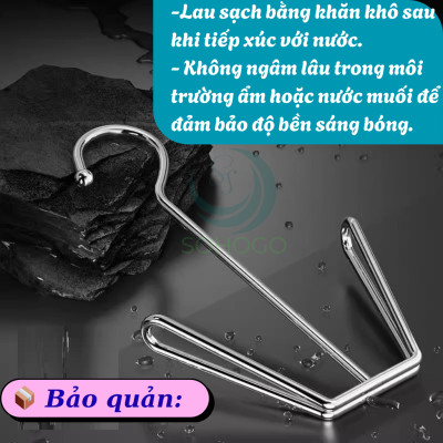 Bộ 2 Móc Treo Giày Đôi Inox Đa Năng- Móc Phơi Giày Thông Minh Chống Gỉ -	Móc Sắt Treo Dép – Giày – Chai Đa Dụng