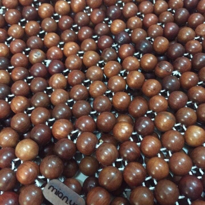 Chiếu Hạt Gỗ Hương Đỏ kích thước 2,2mx2m hạt 1.2cm ( video , hình thật )