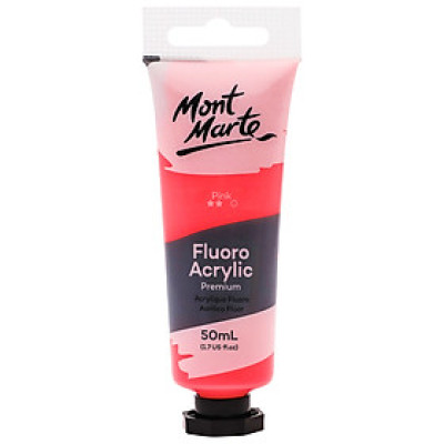 Màu Acrylic Fluro Mont Marte Tuýp 50ml (Màu dạ quang) - Fluoro Acrylic Paint Premium 50ml (1.7 US fl.oz) Tube 