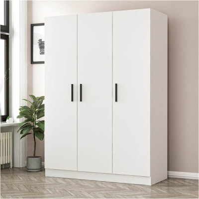 Tủ quần áo 3 cánh bằng gỗ tiện dụng SMLIFE Claireen