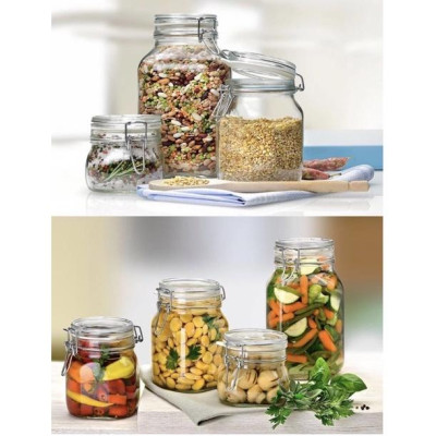 Hũ thủy tinh nắp cài Fido 1000ml - 1500ml  