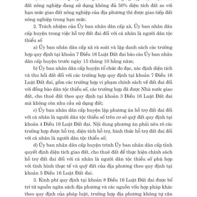 Các văn bản hướng dẫn thi hành Luật đất đai (sửa đổi, bổ sung năm 2024) - bản in 2025