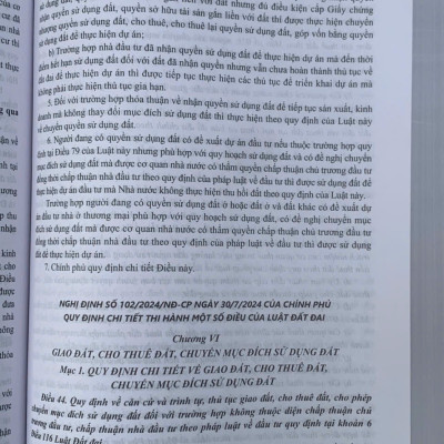 Chỉ dẫn tra cứu và áp dụng Luật Đất đại năm 2024