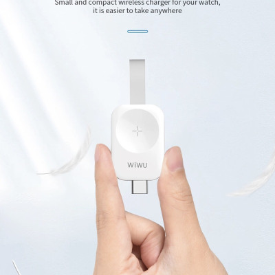 Sạc đồng hồ không dây Wiwu Wireless Charger M16 Pro cho đồng hồ thông minh tương thích với series 8/ Ultra/7/6/5/4/3/2/1 (38mm, 40mm, 41mm, 44mm, 45mm) - Hàng chính hãng