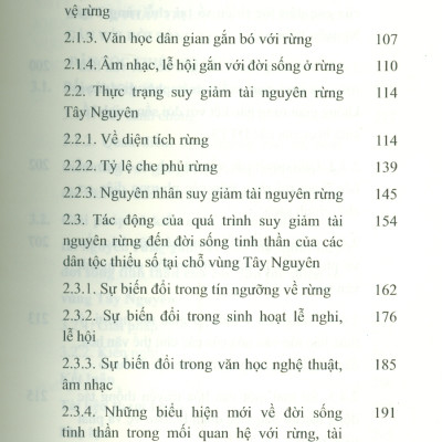 Tác Động Của Suy Giảm Rừng Tới Đời Sống Tinh Thần Các Dân Tộc Thiểu Số Vùng Tây Nguyên (Sách chuyên khảo) - TS. Phạm Xuân Hoàng chủ biên 
