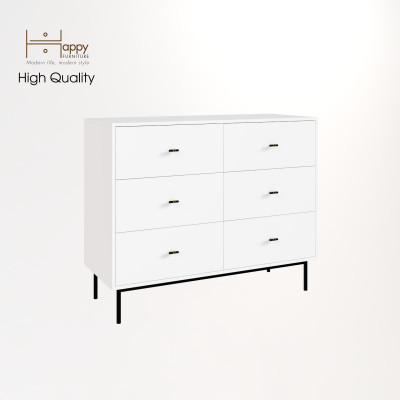 [Happy Home Furniture] BECKY, Tủ đựng đồ 6 ngăn kéo  - chân sắt ,  120cm x 50cm x 100cm ( DxRxC), THK_034