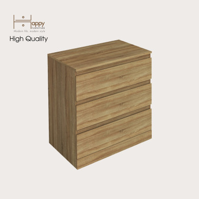 HAPPY FURNITURE , Tủ 3 ngăn kéo - DOOBIE , THK_003 , 80cm x 48cm x 78cm