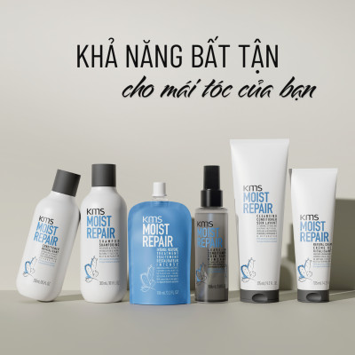Dầu Gội Dưỡng Ẩm Goldwell KMS Moistrepair Nuôi Dưỡng Và Phục Hồi Tóc Hư Tổn Lên Tới 99%