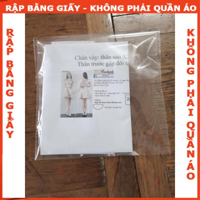 Rập giấy A0 đầm nữ mã R59 (BẢN VẼ)