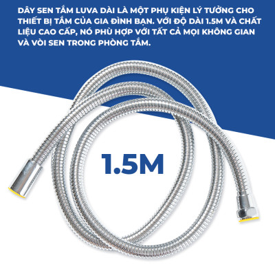Combo vòi sen LUVA VS6 kèm dây sen LUVA, BH 1 năm-Hàng chính hãng