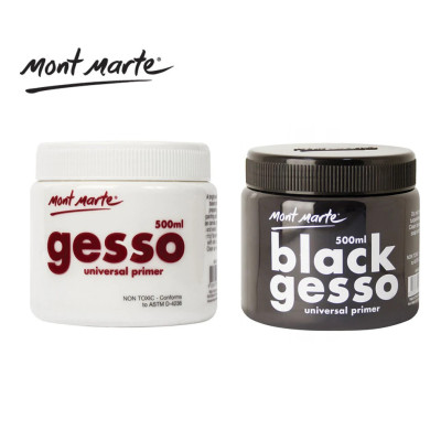 Sơn Lót Gesso Mont Marte Đen/ Trắng 500ml
