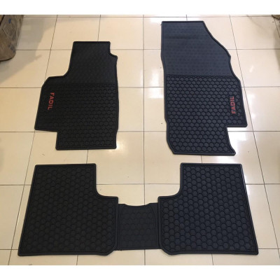 Thảm sàn, Thảm lót sàn cho xe Vinfast Fadil 2018-2021 cao su đúc, vân tổ ong, không mùi, MẪU MỚI