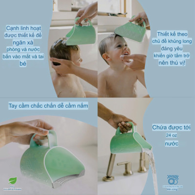 [ BL007 ] Ca tắm gội Dr. Brown’s CleanUp Dino-Pour (0m+)