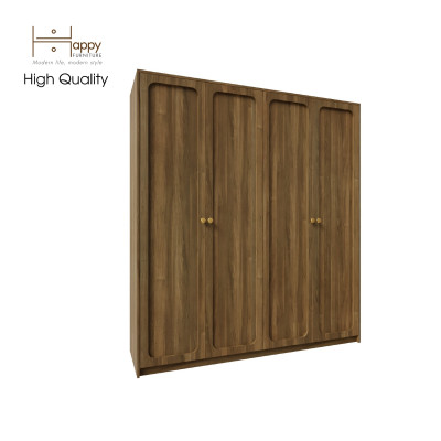 [Happy Home Furniture] ELEGANT, Tủ quần áo 4 cửa mở 1m8x2m, 180cm x 54cm x 200cm ( DxRxC), TCM_083