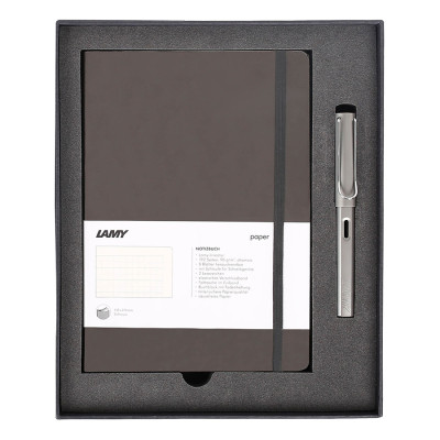 Gift Set Lamy Notebook A5 Softcover Umbra + Lamy Al-Star Grey - GSNAl0013