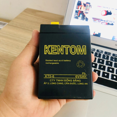 Bình ắc quy cho đèn sạc, xe đồ chơi trẻ em 6V 4.5AH
