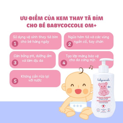 Kem thay tã bỉm và chống hăm Babycoccole 0M+- 250ml