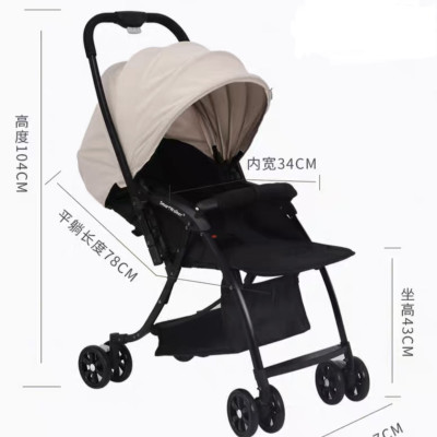 Xe đẩy trẻ em gấp gọn đẩy 2 chiều Belecoo Travel 2 chiều 3 tư thế siêu nhẹ, xe nôi đa năng gấp gọn cho trẻ sơ sinh từ 0-5 tuổi