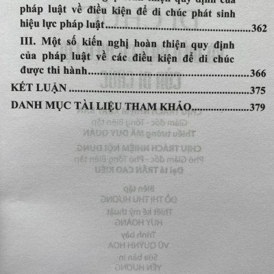 Di Chúc Và Điều Kiện Có Hiệu Lực Của Di Chúc 