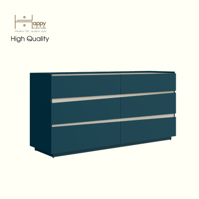 [Happy Home Furniture] VIGGO, Tủ đựng đồ 6 ngăn kéo, 160cm x 45cm x 78cm ( DxRxC), THK_162
