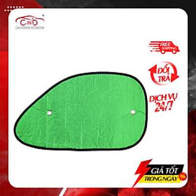 Combo 2 Tấm Che Nắng Ô Tô Kính Hông Xốp Loại Dày NB BST-11035 Màu Lá (38x65 cm)