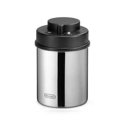 [Hàng chính hãng] Hộp đựng cà phê van hút chân không DeLonghi (Đen/ Bạc)