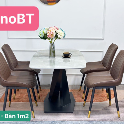(Khuyến Mãi ) Bộ Bàn Ăn Mặt Đá Cao Cấp 2023 Hàng Sẵn Kho Đủ Màu Lựa Chọn 