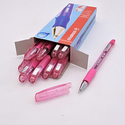 Hộp Bút bi STABILO Bille 508N F/XF - Hộp 10 bút màu đỏ, 0.5mm ( 508NXF/10-RD)