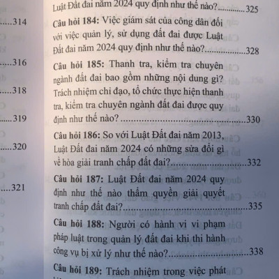 200 câu hỏi và trả lời về Luật Đất đai năm 2024