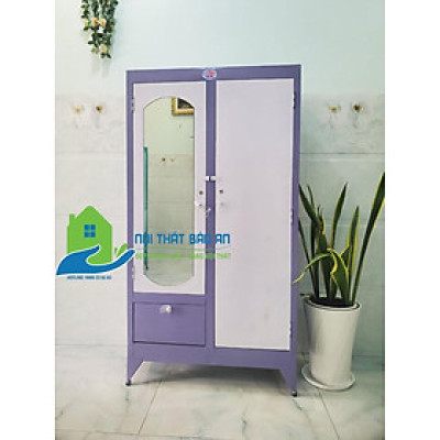 Tủ sắt quần cao 1m8 ngang 90cm màu tím - TSDT12