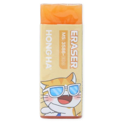 Gôm Tẩy Thạch Màu Chú Mèo Cam - Hồng Hà 3586-E08
