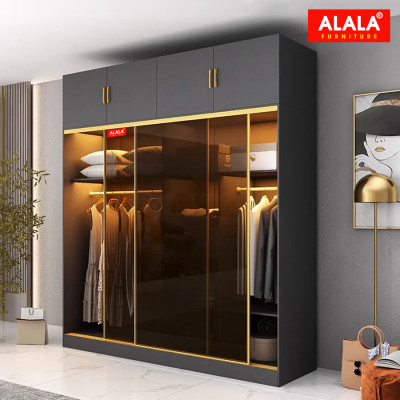 Tủ quần áo ALALA294 cánh kính cao cấp/ Miễn phí vận chuyển và lắp đặt/ Đổi trả 30 ngày/ Sản phẩm được bảo hành 5 năm từ thương hiệu ALALA