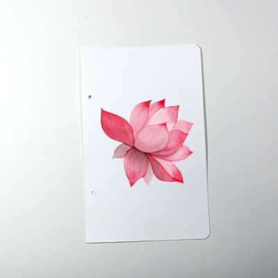 Giấy vẽ màu nước giấy lên màu đẹp tự nhiên, giấy vân nhẹ 40 tờ bo góc khổ (11 x 17.5) cm NA393 Green Art - Hàng chính hãng