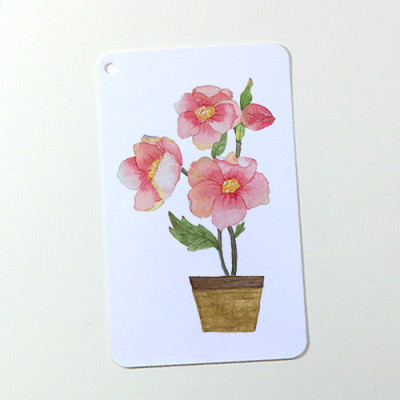 Giấy vẽ màu nước Postcard 40 tờ, vẽ các loại màu nước đẹp, vẽ đẹp cả chì giấy dày 300gsm khổ (8 x 13) cm ARW157 Green Art  - Hàng chính hãng