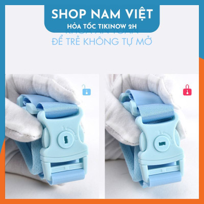 Dây Đai Chống Lạc Cho Bé, Dây Dắt Trẻ Em Đi Dạo Lõi Thép Phản Quang, Có Khóa Dài 2m5
