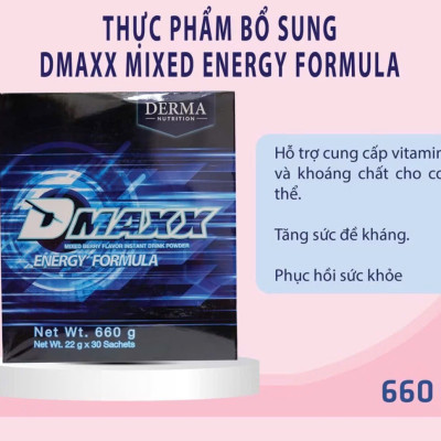 DMAXX thức uống bổ sung vitamin năng lượng có đường DAMODE 66 gói màu xanh mỗi gói 22gr