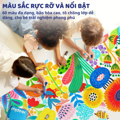 Màu nước Acrylic Markers Mideer, bút đánh dấu highlight cho bé