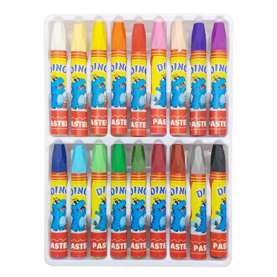 Sáp Dầu 18 Màu Dino - Smart Kids OP02