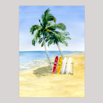 Giấy vẽ màu nước A6 lỡ vẽ các hình dễ thương, giấy vẽ chuyên dụng có vân nhập từ Ý, chất giấy 224gsm 40 tờ CTB784 Green Art - Hàng chính hãng