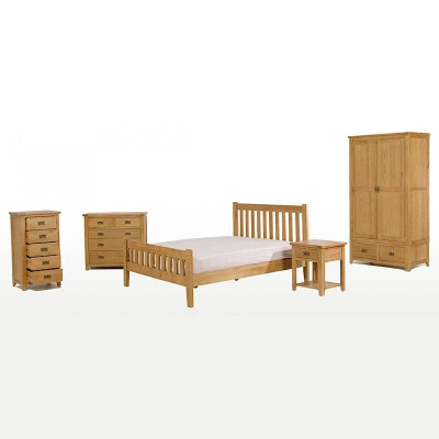 Tủ Quần Áo Rustic 1 Cánh Gỗ Sồi IBIE (75 x 57 x 195 cm)