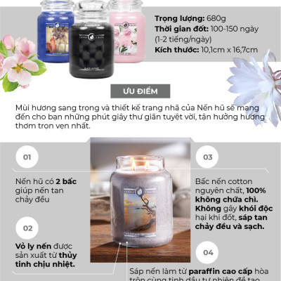 Nến hũ Goose Creek (680g) - Summer Moon