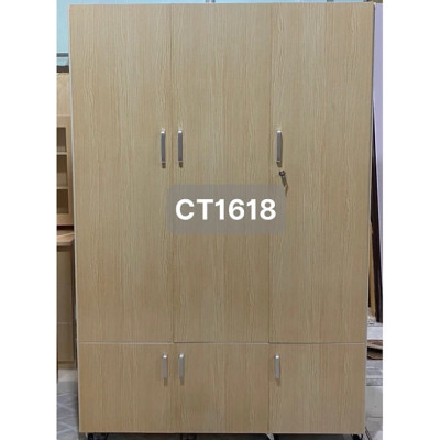 Tủ quần áo nhựa 3 cánh mix hộc như hình tùy chọn ĐV Tundo 124 x 185 x 47 cm nhiều màu lựa chọn
