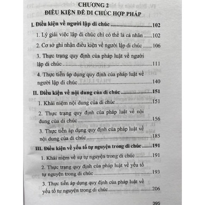 Sách - Di chúc và điều kiện có hiệu lực của di chúc ( Sách chuyên khảo)